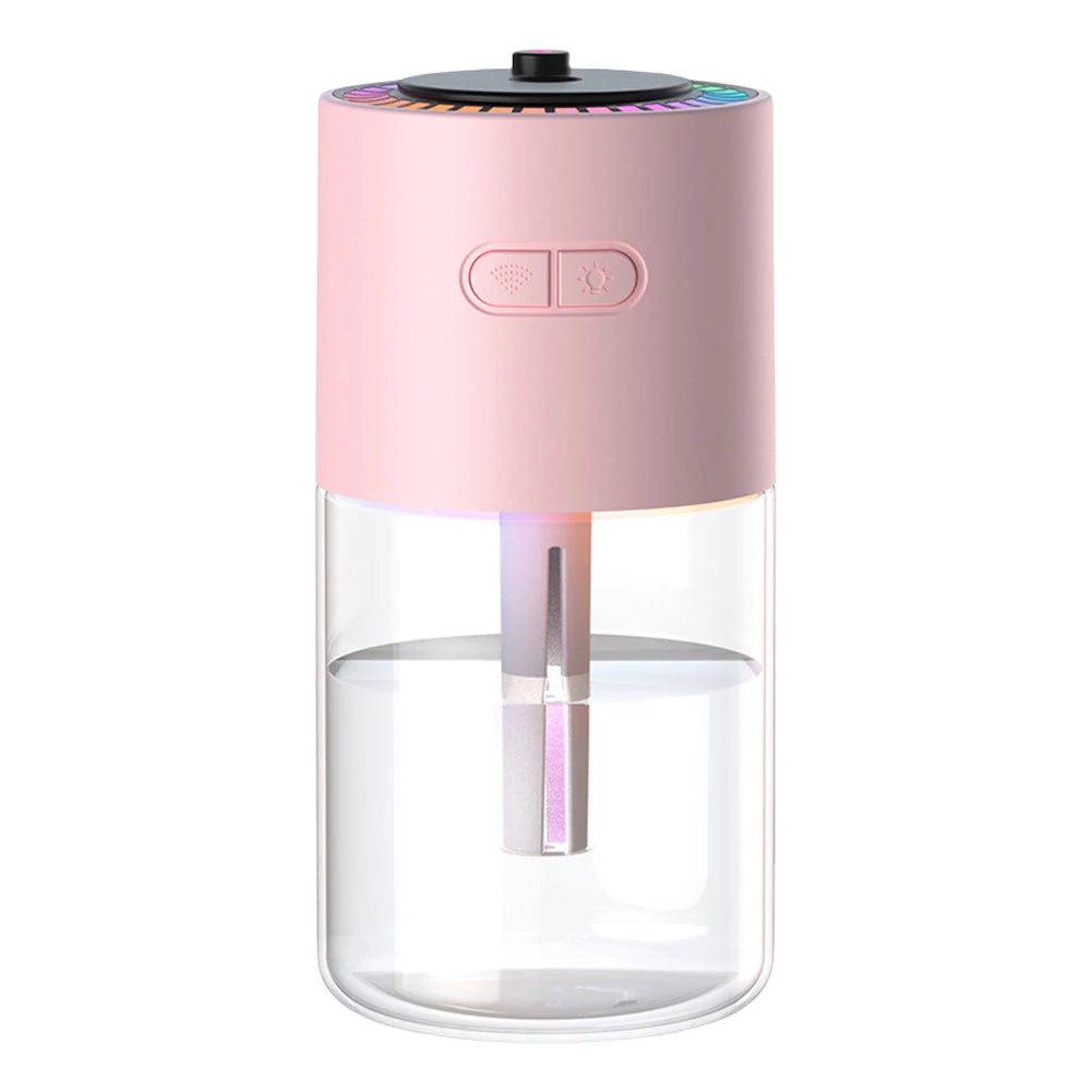 Car Air Humidifier & Essential Oil Diffuser with RGB LED Light