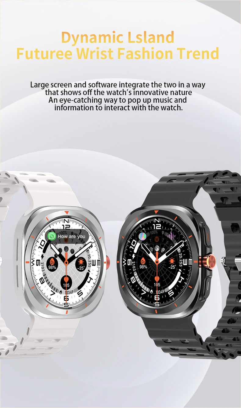 LAXASFIT Watch 7 Ultra – AMOLED Smartwatch with Bluetooth Calling