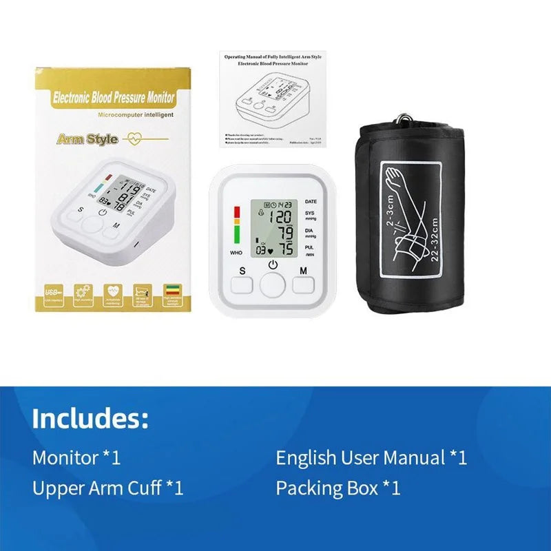 Spanish Voice Digital Arm Blood Pressure Monitor