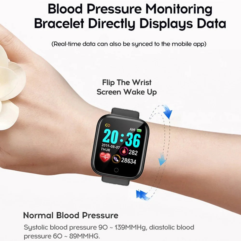Y68/D20 Smartwatch – Fitness & Bluetooth Connected Sports Tracker