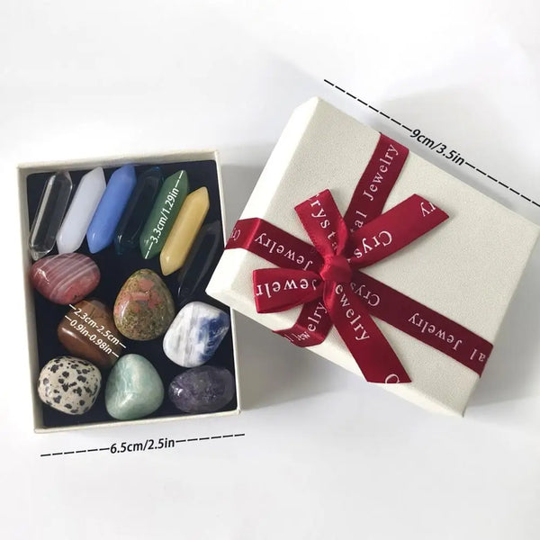 14-Piece Crystal & Gemstone Collection Set