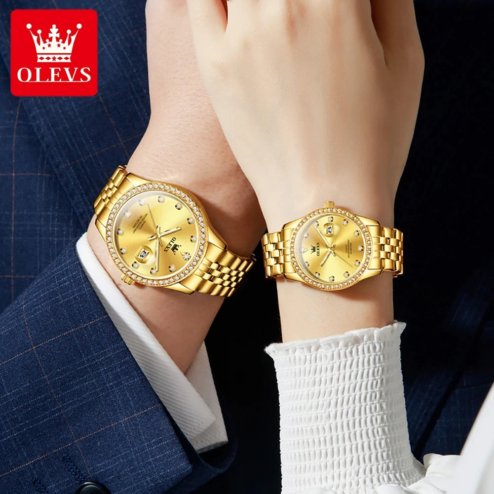OLEVS Luxury Couple Watches