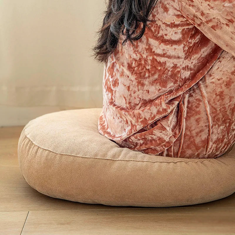Round Floor Seat Cushion – Solid Color Meditation & Yoga Pad