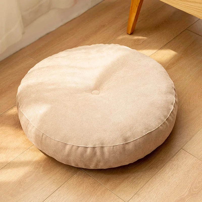 Round Floor Seat Cushion – Solid Color Meditation & Yoga Pad