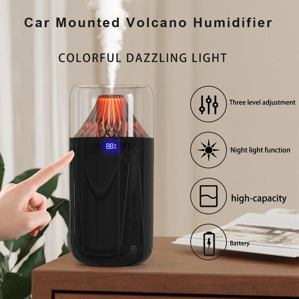 Volcano Essential Oil Diffuser with Colorful Night Light