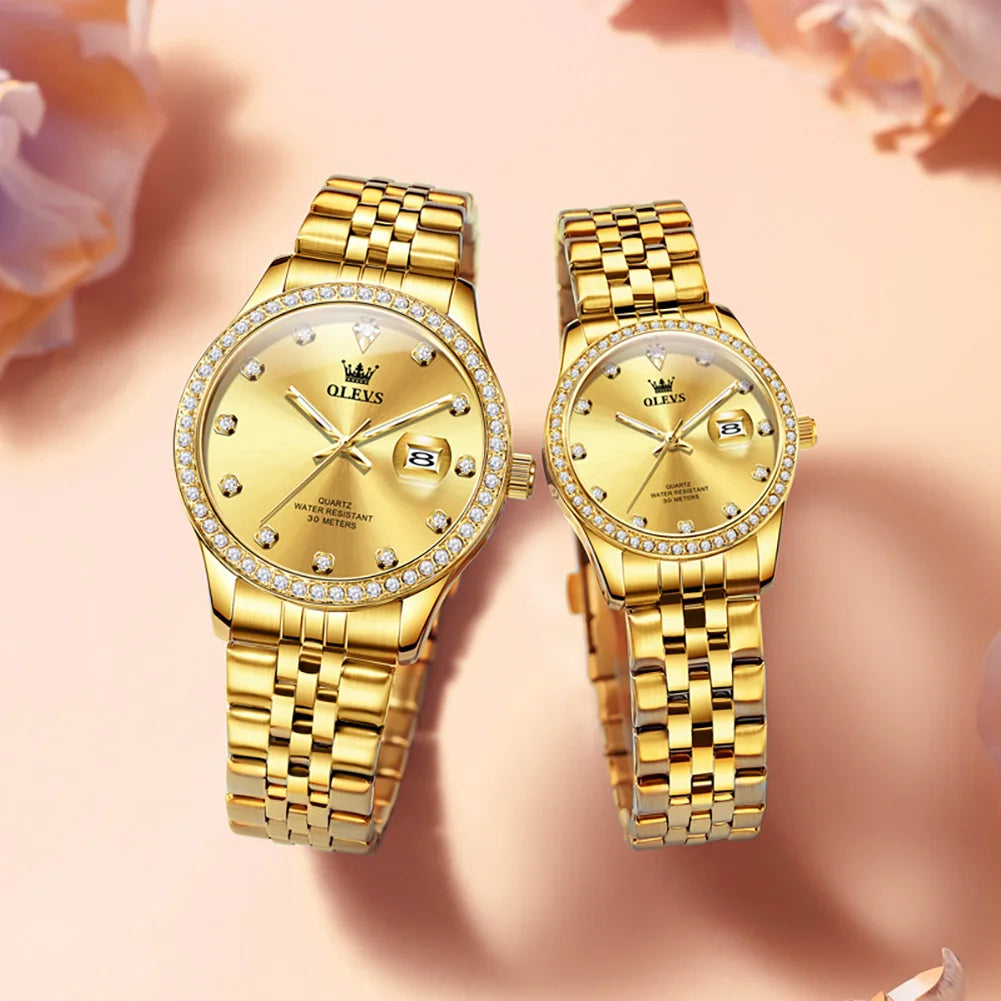 OLEVS Luxury Couple Watches