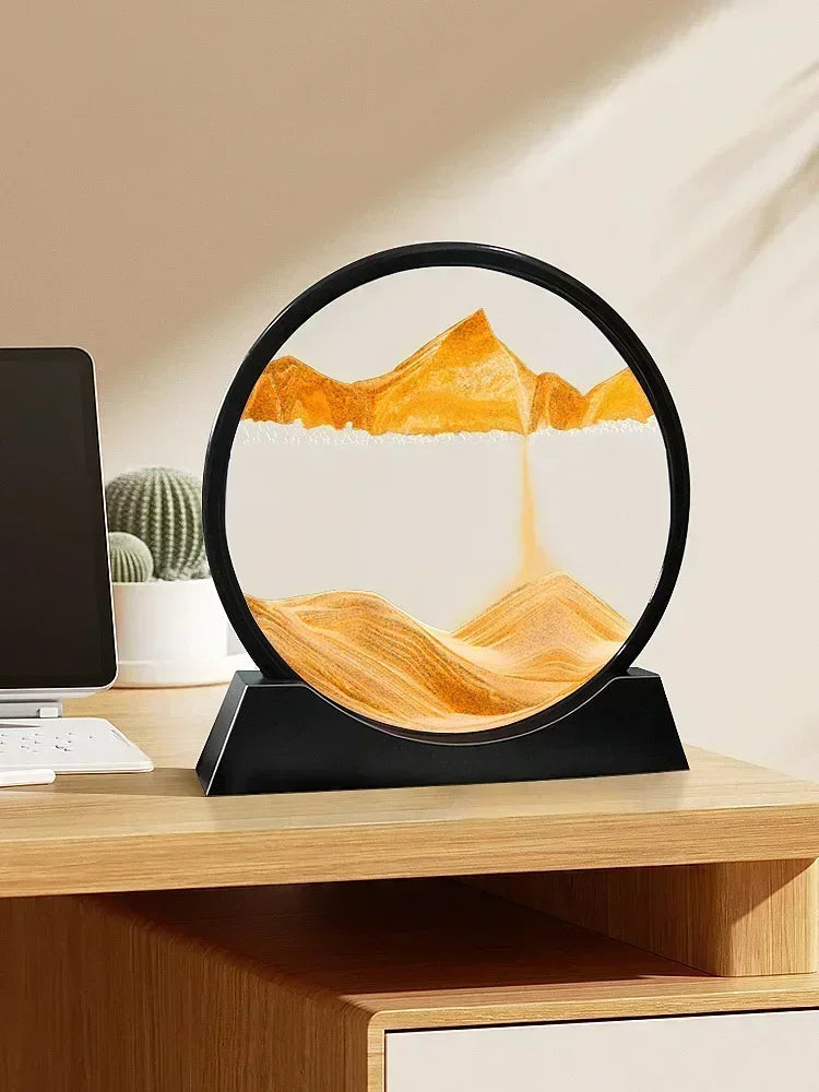 3D Moving Sand Art – Round Glass Deep Sea Sandscape