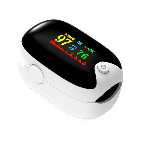 Finger Pulse Oximeter – Oxygen & Heart Rate Monitor for Adults and Children