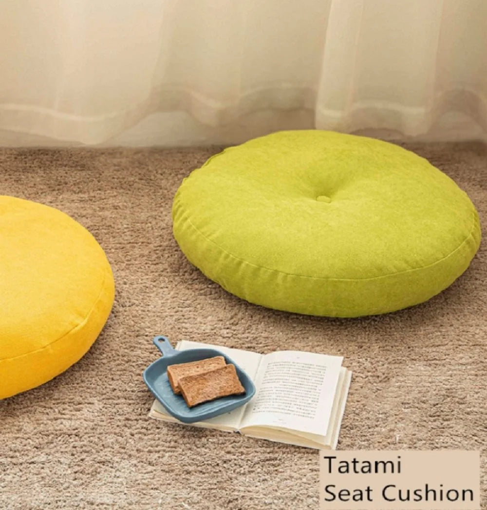 Round Floor Seat Cushion – Solid Color Meditation & Yoga Pad