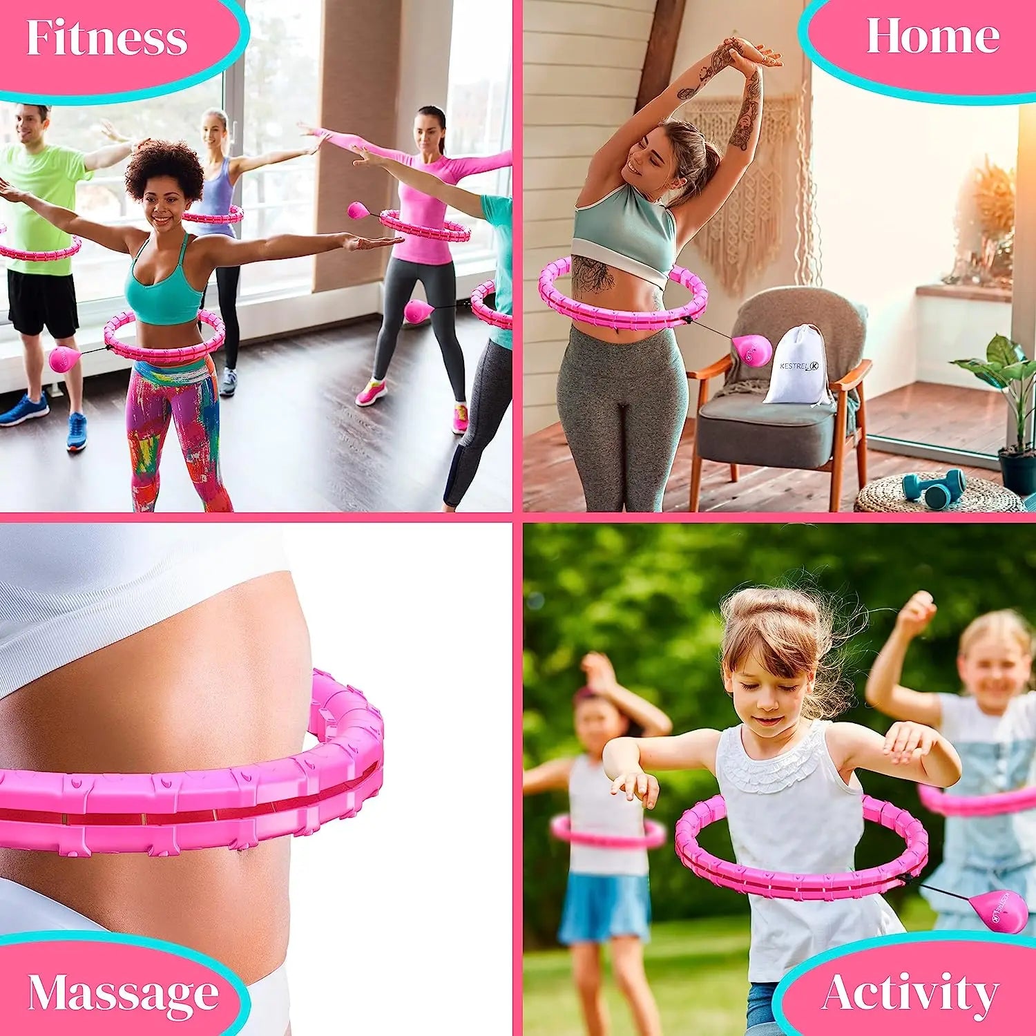 Smart Weighted Sport Hoop – Adjustable Home Fitness Equipment