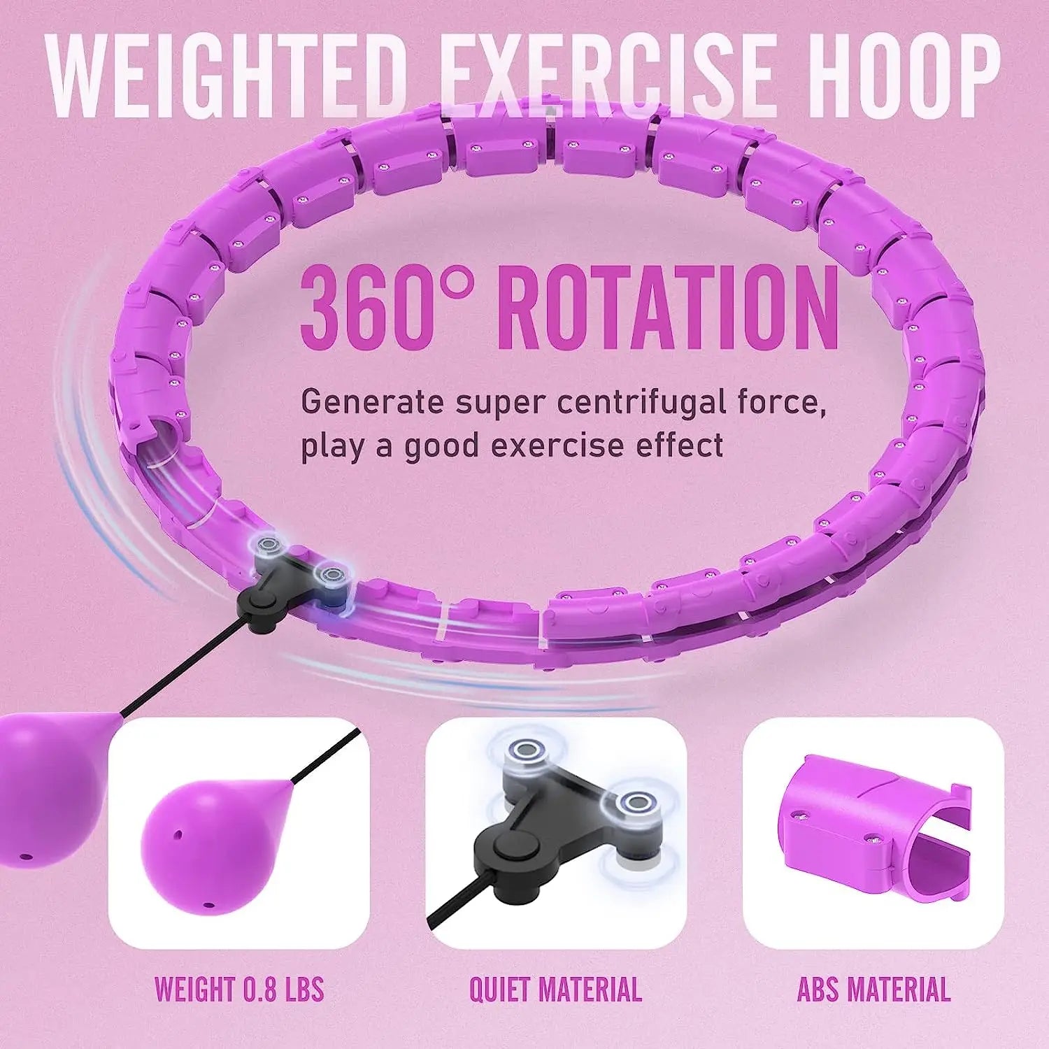 Smart Weighted Sport Hoop – Adjustable Home Fitness Equipment
