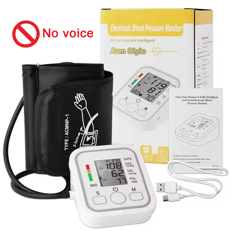 Spanish Voice Digital Arm Blood Pressure Monitor