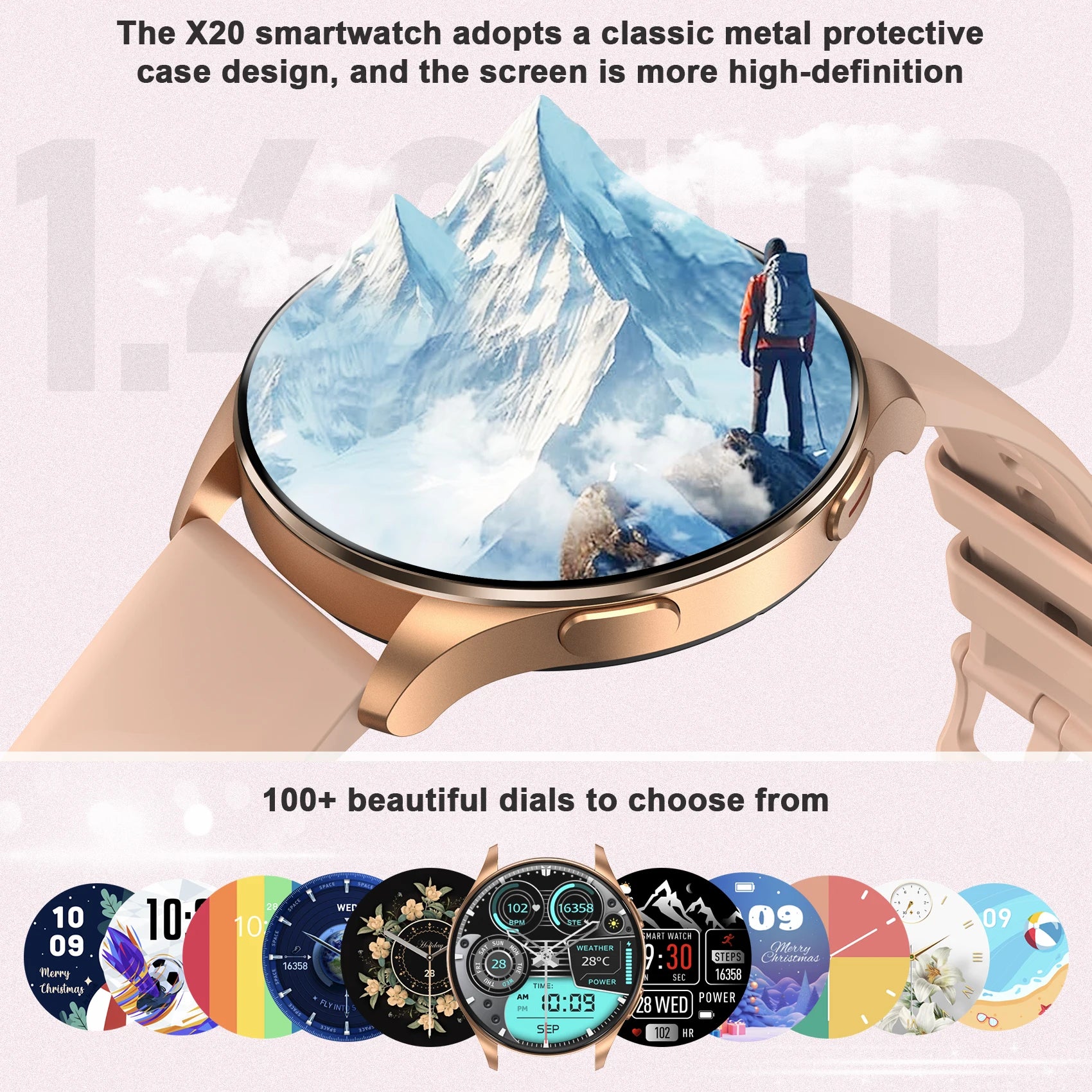 New Women’s Smartwatch with Bluetooth Call & 100+ Sport Modes