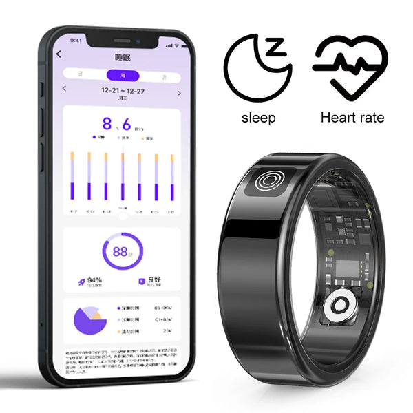 RS08 Smart Ring with Multi-Sport Modes & Health Monitoring