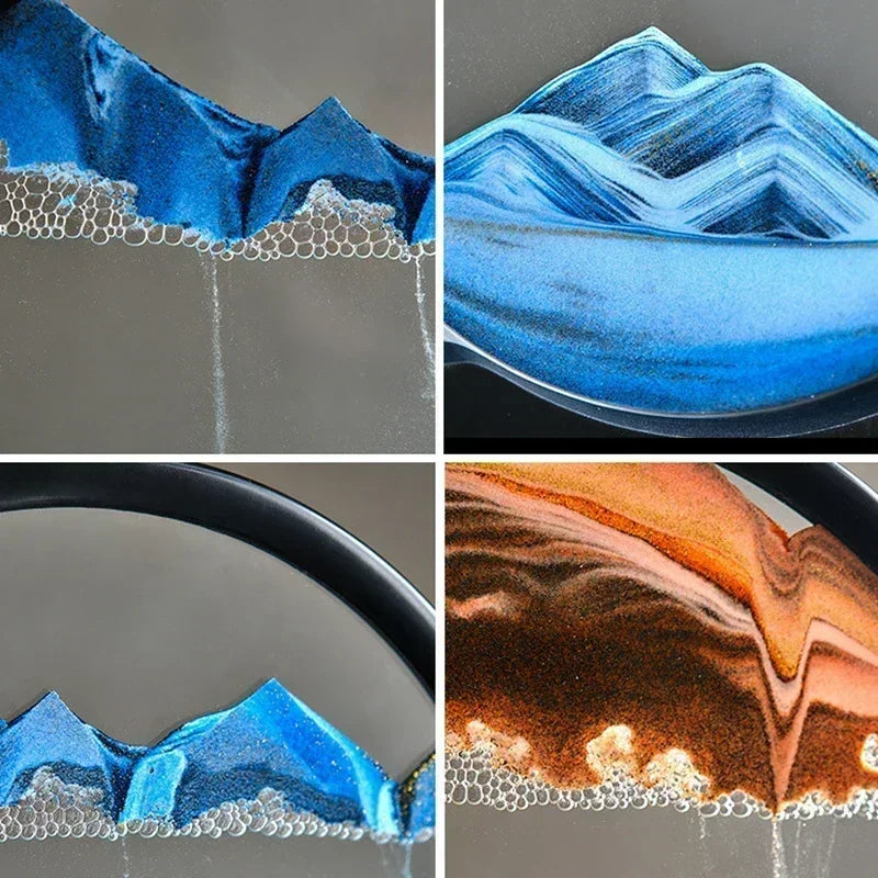 3D Moving Sand Art – Round Glass Deep Sea Sandscape