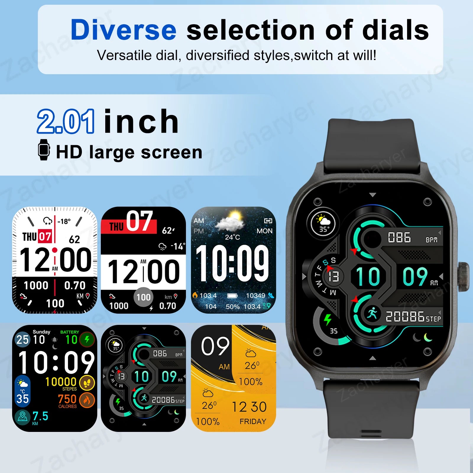 Smartwatch with Wireless Talk/Dial & Multi-Sport Mode