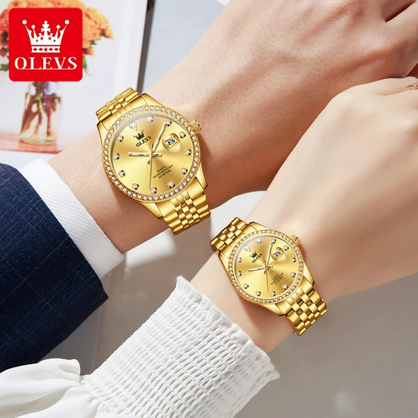OLEVS Luxury Couple Watches